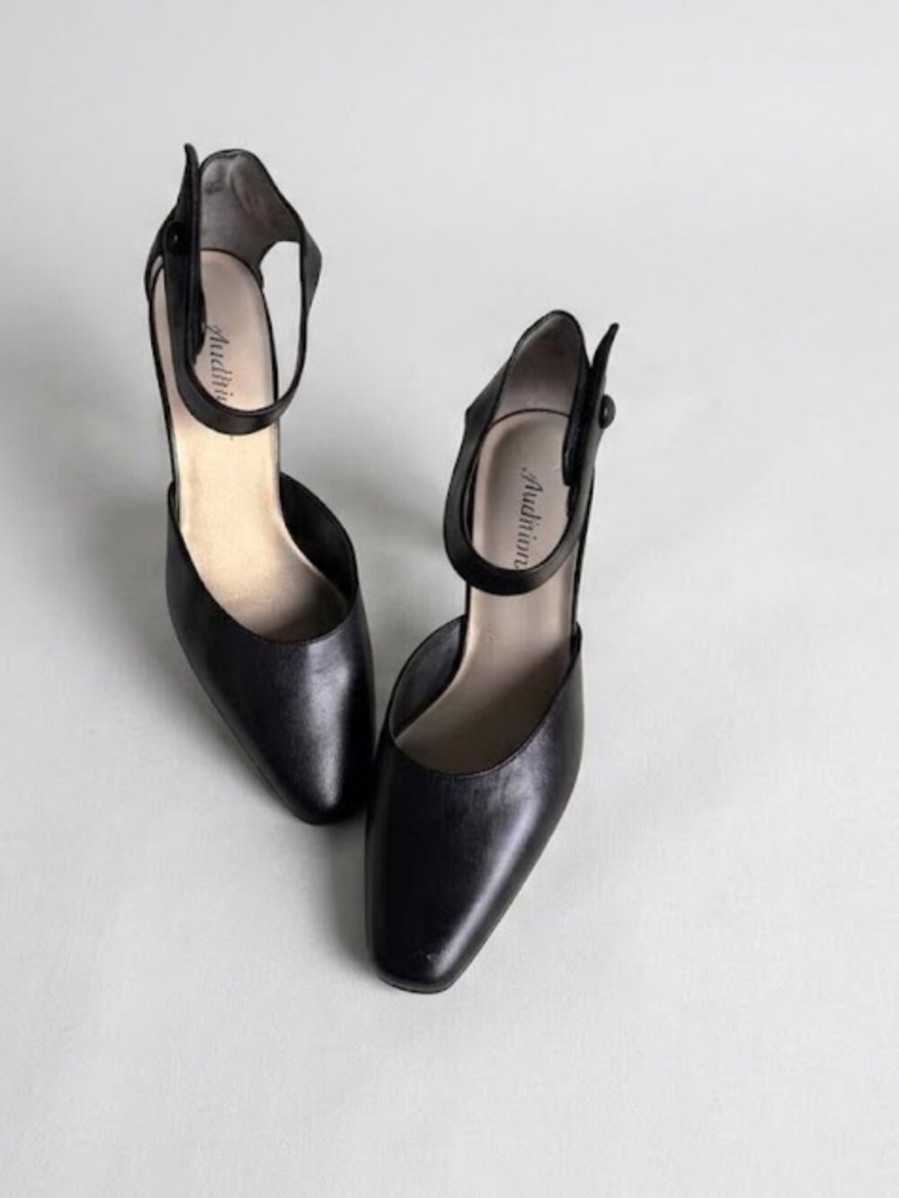 Auditions Womens Ankle Strap Pumps, Black
